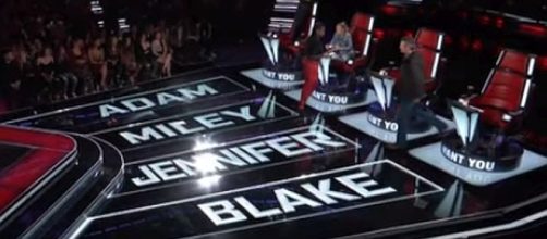 Chris Weaver gets a four-chair turn on 'The Voice' — [Image Credit: The Voice/YouTube screenshot]