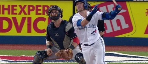 Josh Donaldson delivered three RBIs in Monday's 6-4 win by Toronto over Boston. (Image Credit: MLB/YouTube)