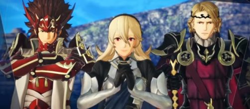 Ryoma, Corrin, and Xander from Fire Emblem Warriors. Credits to: Youtube/Nintendo