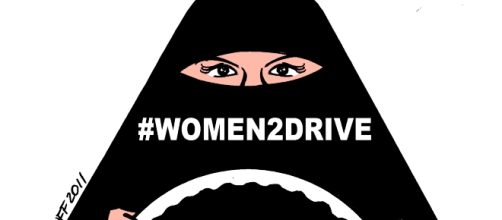 Saudi women finally gain the right to drive. Image by Carlos Latuff via Wikipedia Commons.