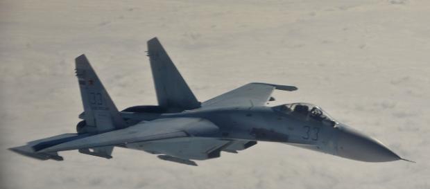 A Russian SU-27 Sukhoi in mid-flight. Source;commons.wikimedia.org A Russian SU-27 Sukhoi in mid-flight. Source;commons.wikimedia.org