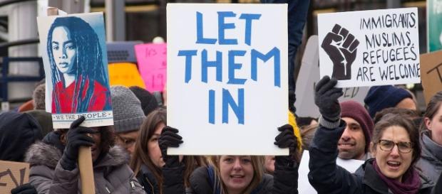Protesters during Trump's initial declaration of the travel ban. Photo: Rhododendrites/Creative Commons Protesters during Trump's initial declaration of the travel ban. Photo: Rhododendrites/Creative Commons