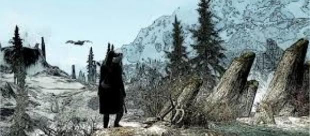 Skyrim 4 from Elder Scrolls V: Skyrim With a dragon flying far above soon to be killed by me. (via flickr - Doxent) Skyrim 4 from Elder Scrolls V: Skyrim With a dragon flying far above soon to be killed by me. (via flickr - Doxent)