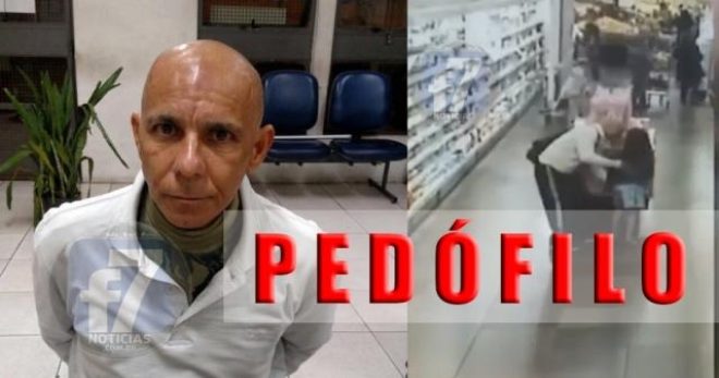 Vídeo mostra pedófilo abusando de criança dentro de supermercado em Porto Alegre 