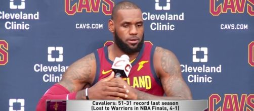 LeBron James talks about the Kyrie Irving trade (Image Credit - Ximo Pierto/Twitter)
