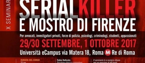 Seminario serial killer e mostro di firenze università ecampus settembre 2017 fonte foto: https://www.nerocrime.com