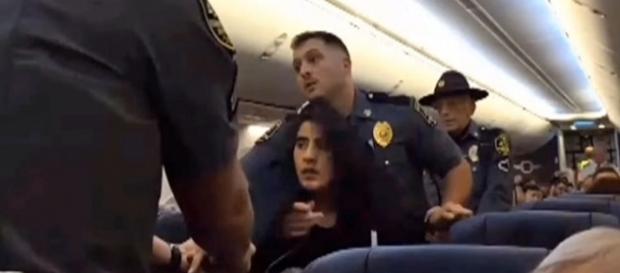 A woman claiming pet allergies was dragged off a Southwest Airlines flight (Image Credit: Watch Life/YouTube) A woman claiming pet allergies was dragged off a Southwest Airlines flight (Image Credit: Watch Life/YouTube)