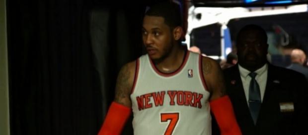 Carmelo Anthony will be a power forward with the Thunder. (Image Credit: NBA/YouTube) Carmelo Anthony will be a power forward with the Thunder. (Image Credit: NBA/YouTube)