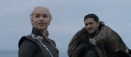 Game of Thrones: Cast Commentary on Jon, Daenerys, and Jorah Meeting (HBO). (Image Credit: GameofThrones/YouTube)