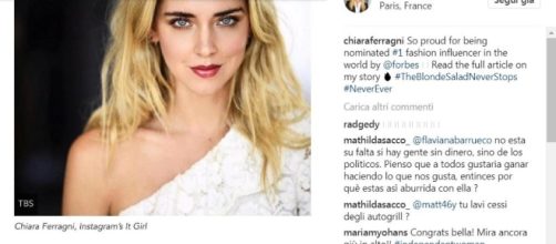 Forbes incorona Chiara Ferragni fashion influencer più importante