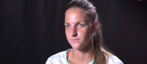 Ka. Pliskova during a pre-tournament interview in Wuhan, China/ Photo: screenshot via WTA official channel on YouTube