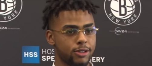 Nets guard D'Angelo Russell may lose the starting job to Caris LeVert. (Image Credit: ESPN/YouTube)