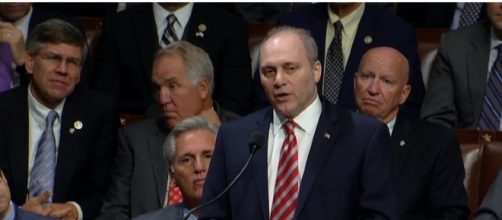 Steve Scalise returns to the House floor [ Image via YouTube: Washington Post]