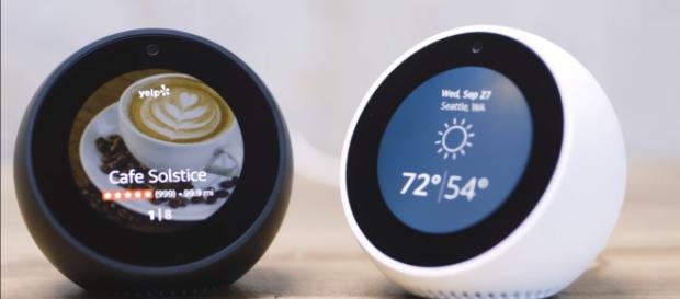Amazon's Echo Spot is a smart alarm clock that can make video calls. (via TheVerge/Youtube) Amazon's Echo Spot is a smart alarm clock that can make video calls. (via TheVerge/Youtube)