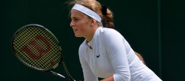 Jelena Ostapenko ousted qualifier Monica Puig in the third round -- Carine06 via WikiCommons Jelena Ostapenko ousted qualifier Monica Puig in the third round -- Carine06 via WikiCommons