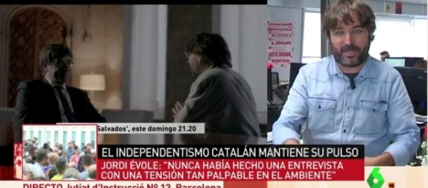 Jordi Évole pone en apuros a Puigdemont Jordi Évole pone en apuros a Puigdemont