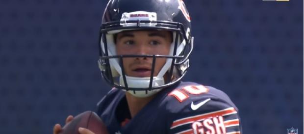 Trubisky throwing in preseason - image - NFL / Youtube Trubisky throwing in preseason - image - NFL / Youtube