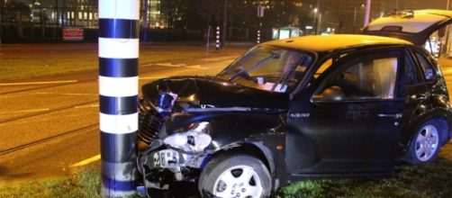 Accident de voiture de Sergio Aguero.