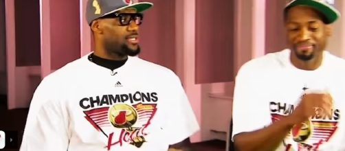 LeBron James and Dwyane Wade are teammates again - Youtube screen capture / ESPN