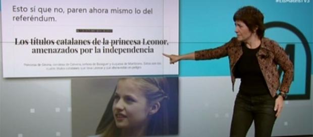 Empar Moliner en TV3 este viernes. Empar Moliner en TV3 este viernes.
