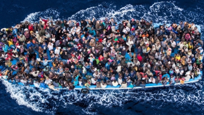 Les migrants en mer Méditerranée