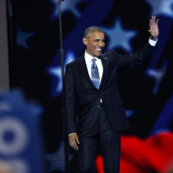 Obama denied he had Trump Tower wiretapped. Image credit - PBS Newshour/YouTube.