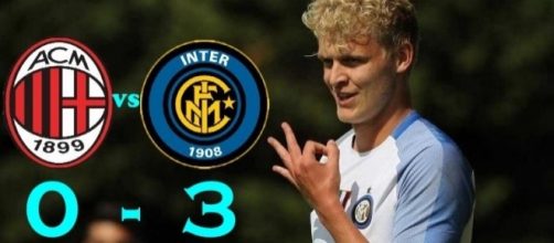Milan-Inter 0-3: tripletta di Jens Odgaard