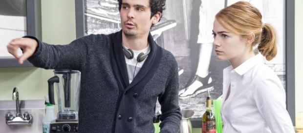Director Damien Chazelle and Emma Stone on the set of La La Land. Photo: Activités culturelles UdeM/Public Domain Director Damien Chazelle and Emma Stone on the set of La La Land. Photo: Activités culturelles UdeM/Public Domain