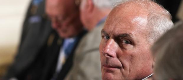 John Kelly hears harsh words from Trump. Image credit - Bloomberg/YouTube. John Kelly hears harsh words from Trump. Image credit - Bloomberg/YouTube.