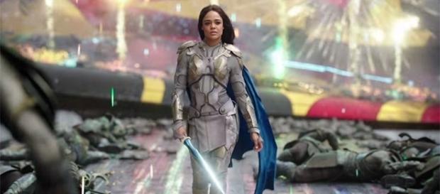 Tessa Thompson plays a different Valkyrie in Taika Waititi's "Thor: Ragnarok," opening on November 3. (YouTube/Marvel Entertainment) Tessa Thompson plays a different Valkyrie in Taika Waititi's "Thor: Ragnarok," opening on November 3. (YouTube/Marvel Entertainment)