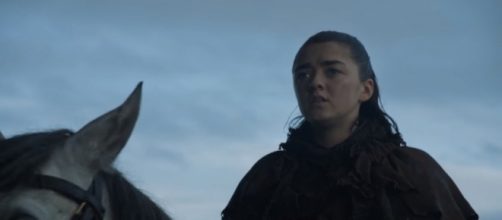 Arya Stark arrives at Winterfell, Game of Thrones-- [Ravenbreath / YouTube screencap]