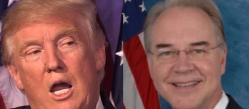 Donald Trump and Tom Price, via Twitter