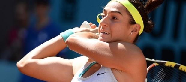 Caroline Garcia defeated qualifier Maria Sakkari in the semifinals, 6-3, 6-2. (Image Credit: Tatiana/Wikipedia Commons) Caroline Garcia defeated qualifier Maria Sakkari in the semifinals, 6-3, 6-2. (Image Credit: Tatiana/Wikipedia Commons)