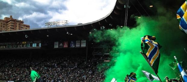 Timbers Army smoke. (Image Credit: Sharat Ganapati/Wikimedia Commons) Timbers Army smoke. (Image Credit: Sharat Ganapati/Wikimedia Commons)