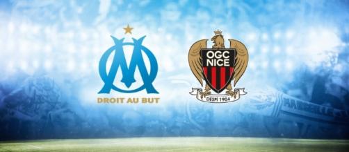 Logo de l'OM ainsi que l'OGC Nice