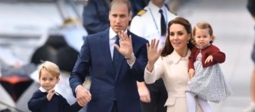 Prince William and Kate Middleton with Prince George and Princess Charlotte- (YouTube/News 247)