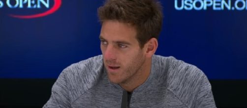 Del Potro during a press conference at 2017 US Open/ Photo: screenshot via US Open Tennis Championships official channel on YouTube