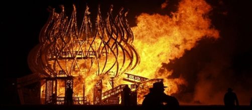 The man who ran into a flaming effigy at Burning Man 2017 has been identified [Image: Flickr by Mindaugas Danys/CC BY 2.0]