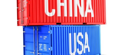 Two containers labeled China and USA respectively. Courtesy: pixabay - CCO Creative commons