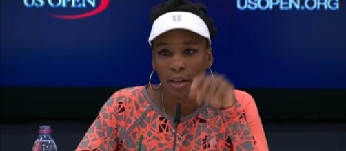 Venus Williams during a press conference at 2017 US Open/ Photo: screenshot via US Open Tennis Championships official channel on YouTube
