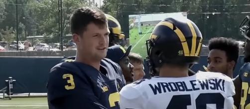 Wilton Speight and the Wolverines are now in the Top 10. [Image via BTN/YouTube]