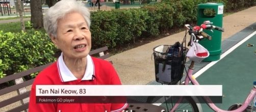 84-year-old 'Pokemon Go' player has already caught 370 Pokemon! (TODAYOnline/YouTube Screenshot)