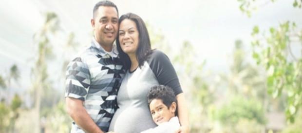 Chervonne Magaoa e sua família Chervonne Magaoa e sua família