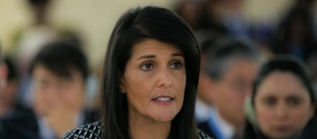 Nikki Haley: North Korea's leader Kim Jong-un is begging for war (U.S. Mission Photo/Eric Bridiers) Nikki Haley: North Korea's leader Kim Jong-un is begging for war (U.S. Mission Photo/Eric Bridiers)