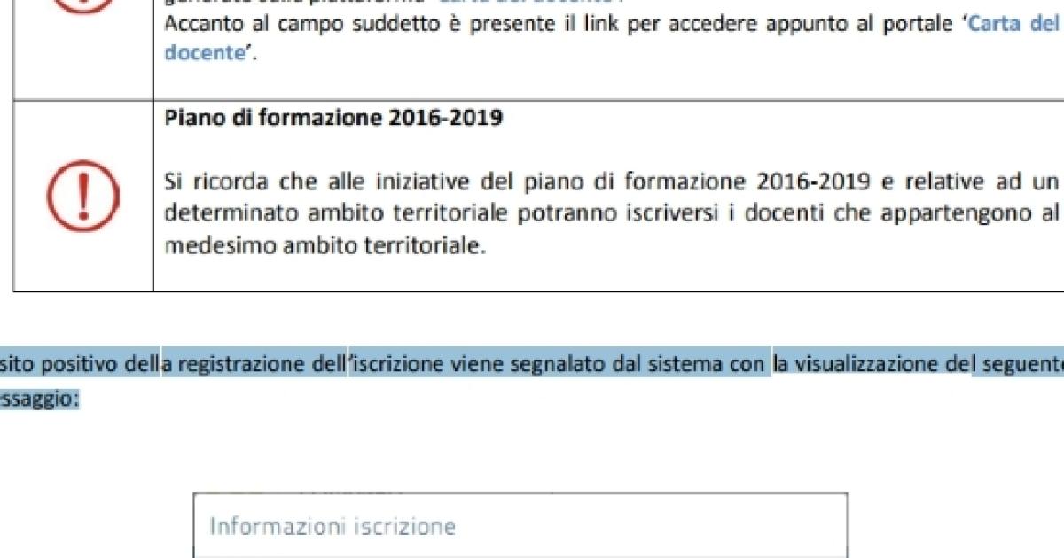 Piattaforma Sofia Esempio Discrizione Ad Un Corso Scelto