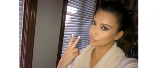 Kim Kardashian takes a selfie [Photo via Instagram]