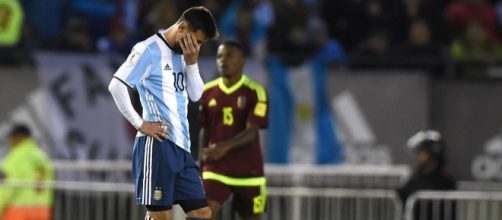 La frustrazione di Messi dopo il pareggio con il Venezuela