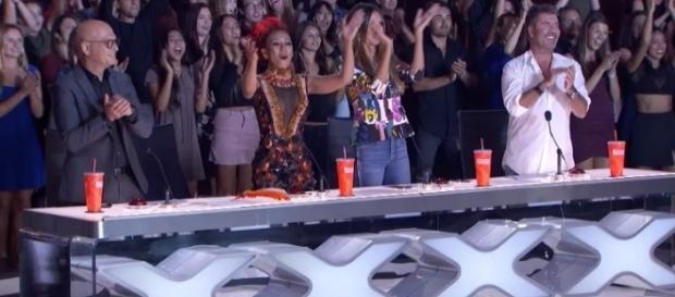 Judges in standing ovation, Image Credit: America's Got Talent, YouTube Judges in standing ovation, Image Credit: America's Got Talent, YouTube