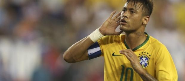 Neymar celebrando un gol (vía taringa.net). Neymar celebrando un gol (vía taringa.net).