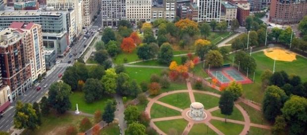 Shots were fired near the gazebo at the Boston Commons, located across the street from Emerson College. Wikimedia Commons Shots were fired near the gazebo at the Boston Commons, located across the street from Emerson College. Wikimedia Commons
